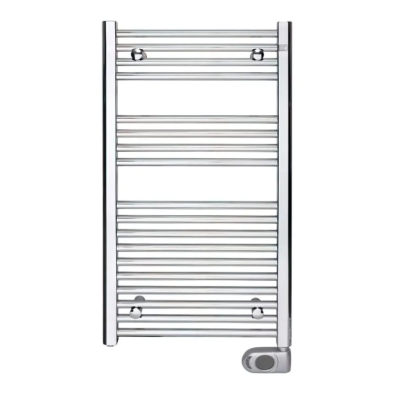 Полотенцесушитель электрический Zehnder Aura 786x500 мм хром, с кабелем (PBECZ-080-50-HEC-SC)