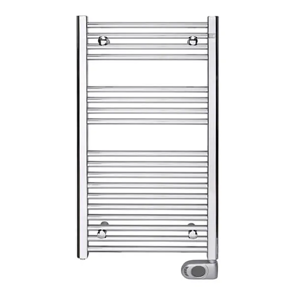 Полотенцесушитель электрический Zehnder Aura 906x500 мм хром, с кабелем (PBECZ-090-50-MQ-SC)