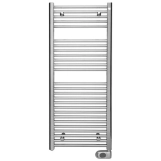 Рушникосушка електрична Zehnder Aura 1200x500 мм хром, з кабелем (PBECZ-120-50-HEC-SC)