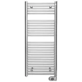 Рушникосушка електрична Zehnder Aura 1226x500 мм хром, з кабелем (PBECZ-120-50-MQ-SC)