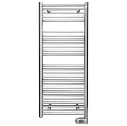 Полотенцесушитель электрический Zehnder Aura 1226x500 мм хром, с кабелем (PBECZ-120-50-MQ-SC)