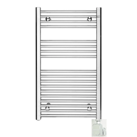 Полотенцесушитель электрический Zehnder Aura 1200x500 мм хром, с кабелем (PBECZ-120-50-NEX-SC)