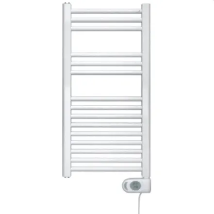 Рушникосушка електрична Zehnder Aura 786x400 мм білий, з кабелем (PBEZ-080-40-MQ-SC)