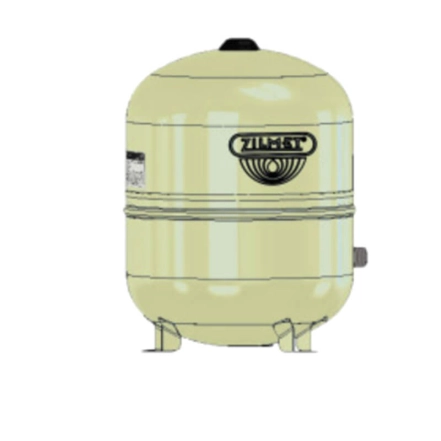 Гідроакумулятор Zilmet  HYDRO-PLUS 50 л 1" нержавійка NPT на ніжках  Ø380  10 bar  -10/+99°C