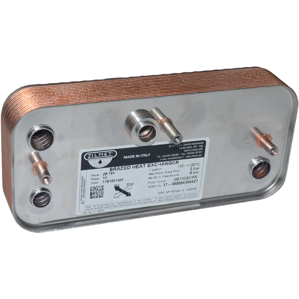 Теплообмінник пластинчастий ZILMET ZB195-14 plates SIME