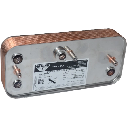 Теплообмінник пластинчастий ZILMET ZB195-14 plates SIME