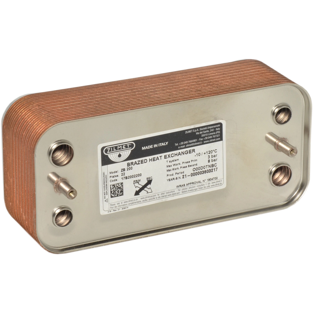 Теплообменник Zilmet ZB 200, 22 пл. (INOX AISI 316L)(17B2002200)