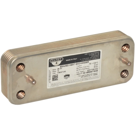 Теплообмінник Zilmet ZB 207, 12 пл. (INOX AISI 316L)(17B2071200)