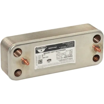 Теплообмінник Zilmet ZB 207, 18 пл. (INOX AISI 316L)(17B2071800)