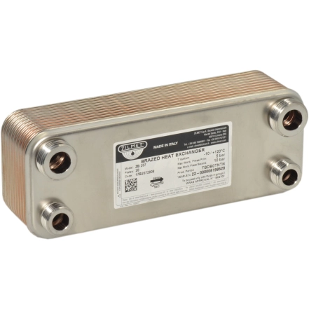 Теплообменник Zilmet ZB 207, 20 пл. (INOX AISI 316L)(17B2072008)