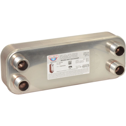 Теплообменник Zilmet ZB 250, 20 пл. (INOX AISI 316L)(17B2502004)