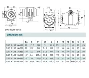 Канальный вентилятор Cata DUCT IN-LINE 200/910 Фото - 7