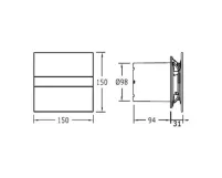 Вытяжной вентилятор Cata E-100 G BK Фото - 4