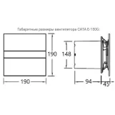 Вытяжной вентилятор Cata E-150 GT Фото - 4