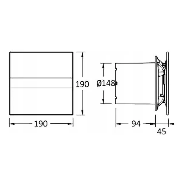 Вытяжной вентилятор Cata E-150 GTH Фото - 5