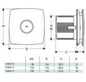 Вытяжной вентилятор Cata X-MART 12 MATIC INOX H Фото - 3