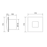Вытяжной вентилятор Cata SILENTIS 12 T Фото - 1