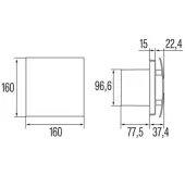 Вытяжной вентилятор Cata UC-10 SILENTIS STD SILVER Фото - 5