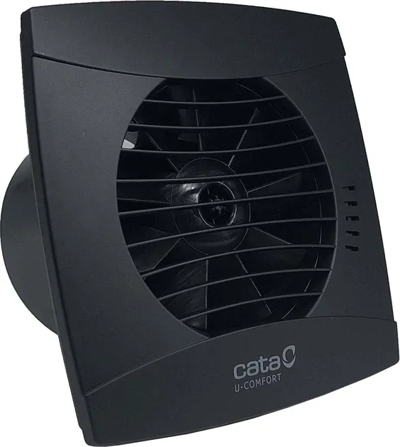 Вытяжной вентилятор Cata UC-12 HYGRO BLACK